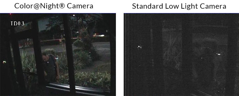 Innotech Security Color@Night vs Standard Low Light Camera